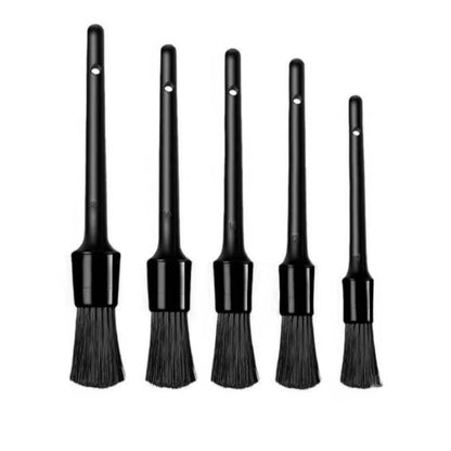 Multifunctional Detail Cleaning Brush Set PP Handle Premium Natural Boar Hair Car Detailing Brush Interior Exterior Accessories